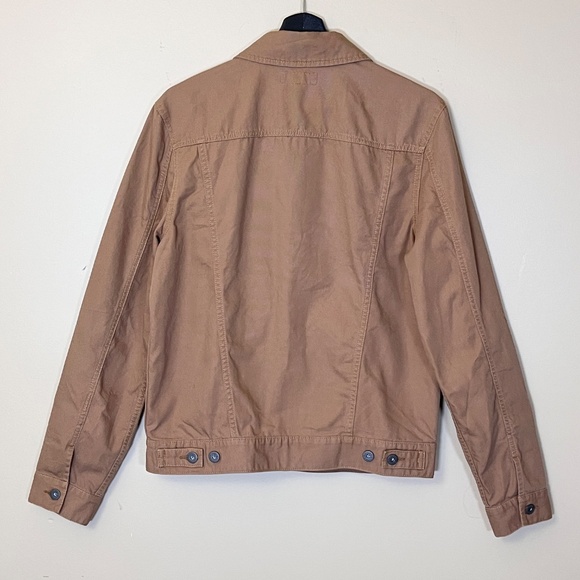 J Crew Wallace & Barnes Duck Canvas Trucker Jacket - Men's Size S - Tan - Picture 3 of 9